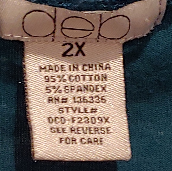 Blue v-neck tee - Picture 2 of 2